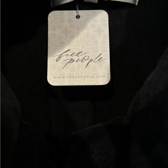 Nwt Free People Black Roll With Us Puffer Vest Pocket Button Gray - Picture 8 of 9